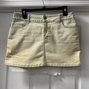 Axara Paris Denim Studded Mini Skirt size 40 (US 8) read notes